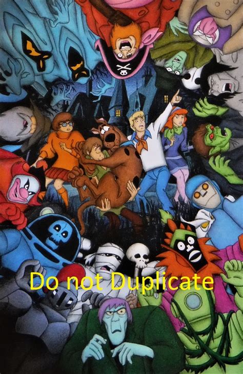 Villains Scooby Doo Scooby Doo Villains Group Wall Poster With