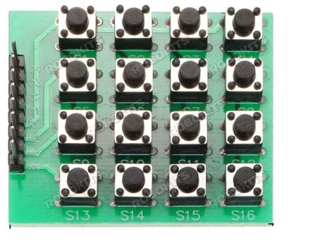 4x4 Matrix Keypad Module 16 Button compatible with Arduino 4x4 Matrix ...