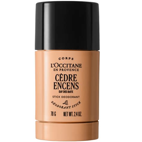 L'Occitane Cèdre Encens (Eau Des Baux) Stick Deodorant Alcohol-Free ...