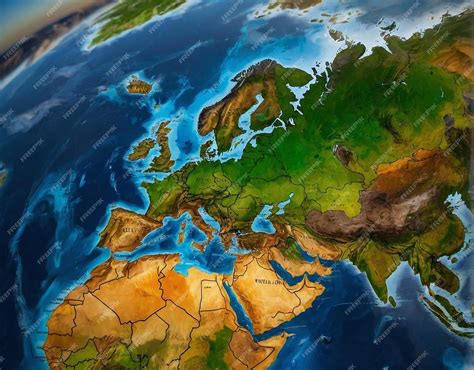 Premium Photo | Worldly Wonders Mapping Earths Marvels