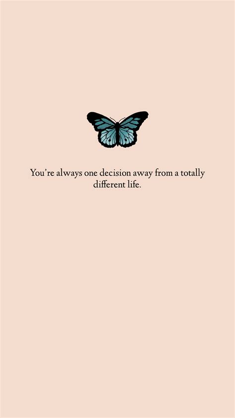 Simple Butterfly Wallpaper Quote