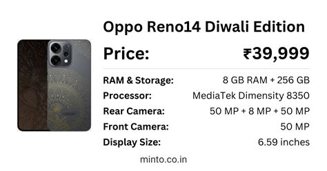 Oppo Reno14 Diwali Edition Latest Price in India & Full Specs - Minto
