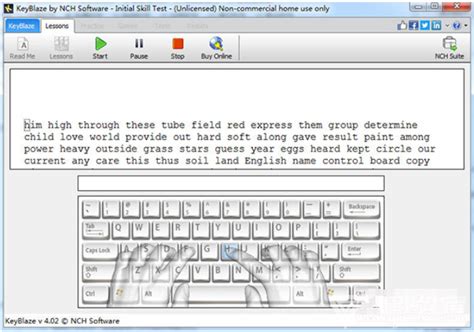 KeyBlaze by NCH Software(英文打字训练工具)V4.03 免费版 - 绿色先锋下载