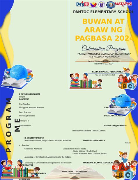 Image result for Culmination Program Sample