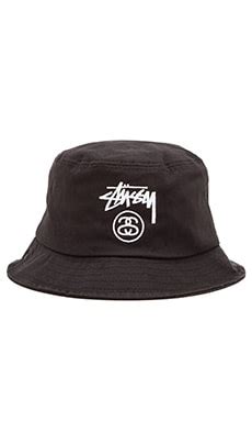 Stussy Stock Lock SU15 Bucket Hat in Black | REVOLVE