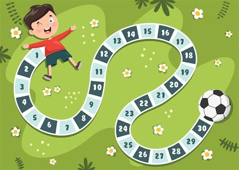 Nummers bordspel illustratie voor kinderen onderwijs | Premium Vector