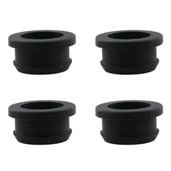 HJGarden 4PCS Black Snap Rubber Grommet Plug Mount for Electrical Box ...