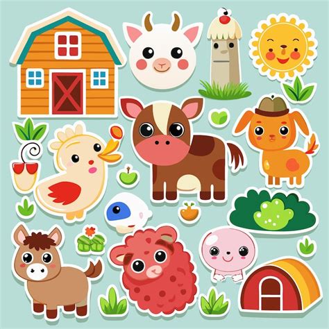 Farmthemed sticker Images - Free Download on Freepik