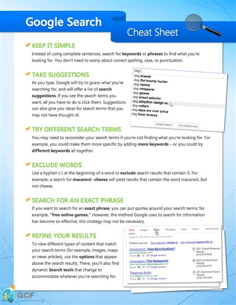 Image result for Search Engine Cheat Sheet