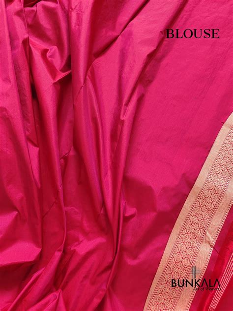 Shop Reddish Pink Pure Katan Silk Meenakari Sona Rupa Banarasi Saree ...
