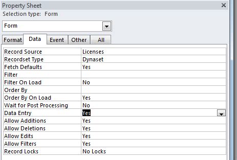 Image result for Create Multiple Data Entry Form in Access