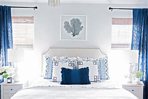 blue and white coastal bedroom ideas