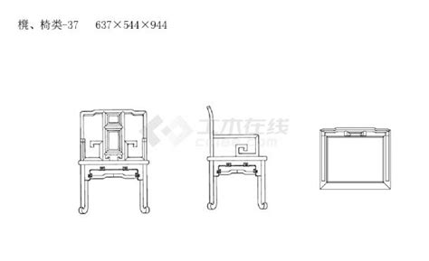 CAD图库 - 中式家具 - 椅凳类（47种，141个块，有遮罩）CAD图_室内节点图块_土木在线
