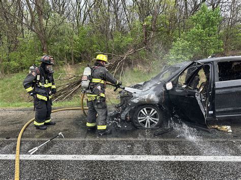 SUV struck by lightning on I-69