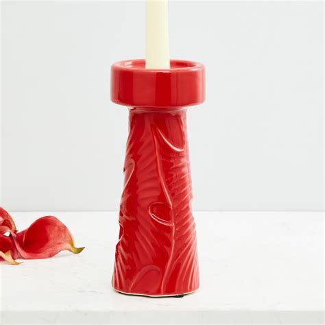 Buy Splendid Leaf Embossed Candle Holder from Home Centre at just INR 499.0