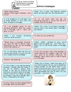 Image result for Answering Machine Messages