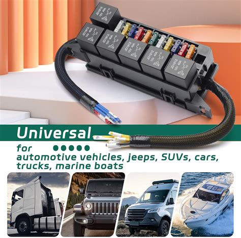 Mhrxusd 11 Way Fuse Relay Box Block 12v Pre-Wired for India | Ubuy