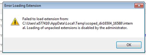 Image result for Error Loading Extension