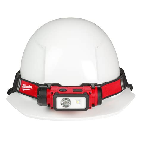 Milwaukee, Redlithium USB HARD HAT HEADLAMP, Light Output 600 lumen ...