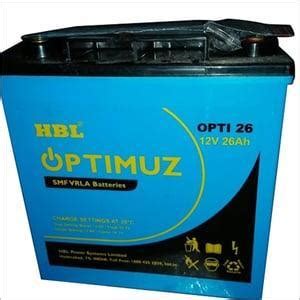 HBL OPTIMUZ 26AH 12V SMF VRLA BATTERY-OPTI 26 – JAI SHIV TRADERS