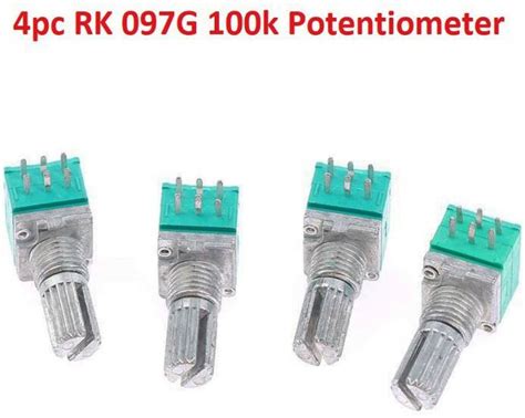 Robocity 4Pc RK097G 100K audio 6pin shaft amplifier sealing ...