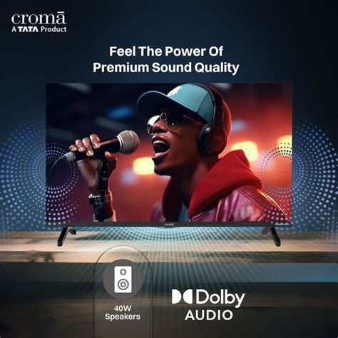 Buy Croma 80 cm (32 inch) HD Ready QLED Smart Google TV with Dolby ...