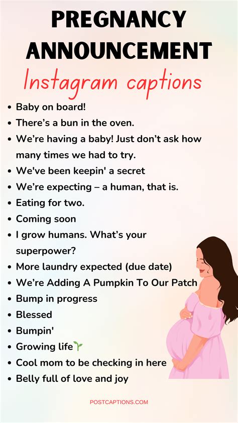 65 pregnancy announcement captions for instagram – Artofit