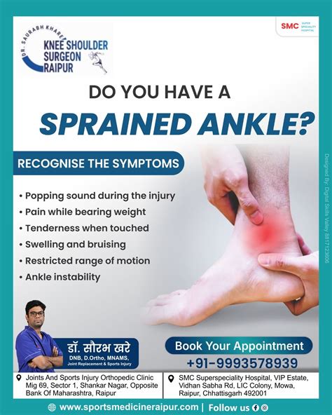 Understanding Sprained Ankles: Symptoms, Causes, and Treatment - sportsmedicineraipur