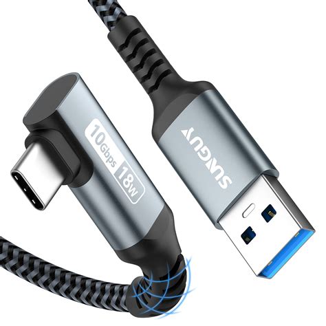 SUNGUY USB C Android Auto Cable 1.5FT, 10Gbps USB C 3.1 Gen 2 to USB ...