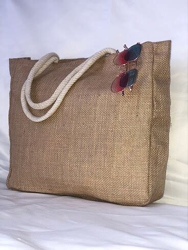 Hasır Geniş Plaj Çantası Penti Plaj Çantası %20 İndirimli - Gardrops