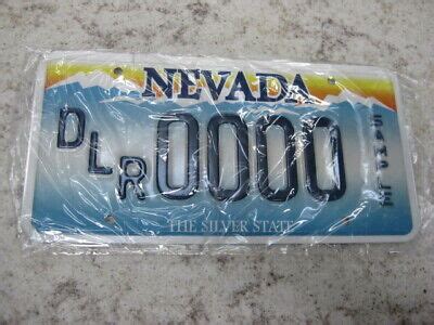 Nevada DLR 0000 Sample License Plate - SALE | eBay