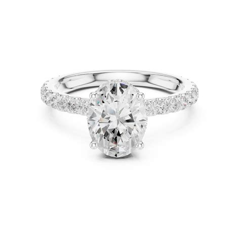 Oval Cut Diamond Double Halo Pave Engagement Ring – Sadaiv Lifestyle