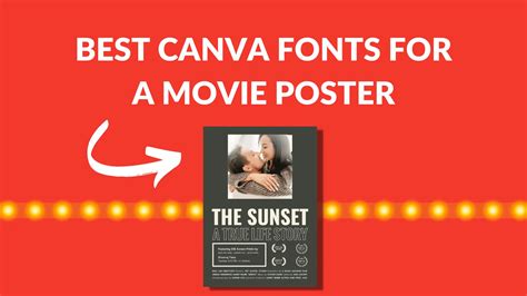 Best Canva Fonts for a Movie Poster - Blogging Guide