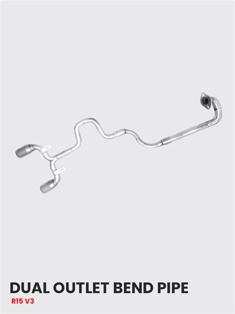 R15 V3 Dual Exhaust System Pipe Stainless Steel ( only bend pipe ) – S