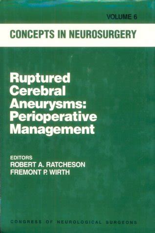 Buy Cerebral Aneurysms: Perioperative Management: v. 6 (Concepts in ...