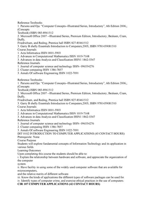 Computer Applications Course 的图像结果