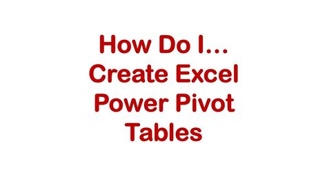 Image result for PowerPivot CreateTable