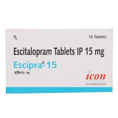 ESCIPRA 15mg - Strip of 10 Tablets : Amazon.in: Health & Personal Care