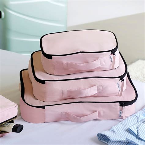 Travel Packing Cubes Pink Bloom – FABORANGE