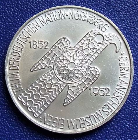 Germany - 5 Mark 1952 D - Germanisches Museum - Silver - Catawiki