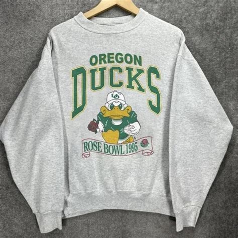 Vintage NCAA 1995 Oregon Ducks Sweatshirt, Oregon... - Depop