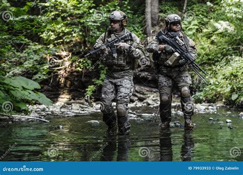 Army Rangers in the Mountains Stock Image - Image of operator, private ...