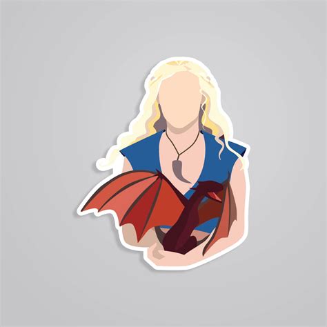 Daenerys Targaryen Minimalist Stickers - Exclusive Bundle