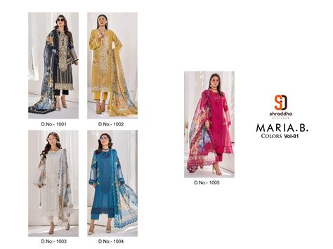 Shraddha Maria B Colors Vol 1 Pakistani Salwar Kameez Collection