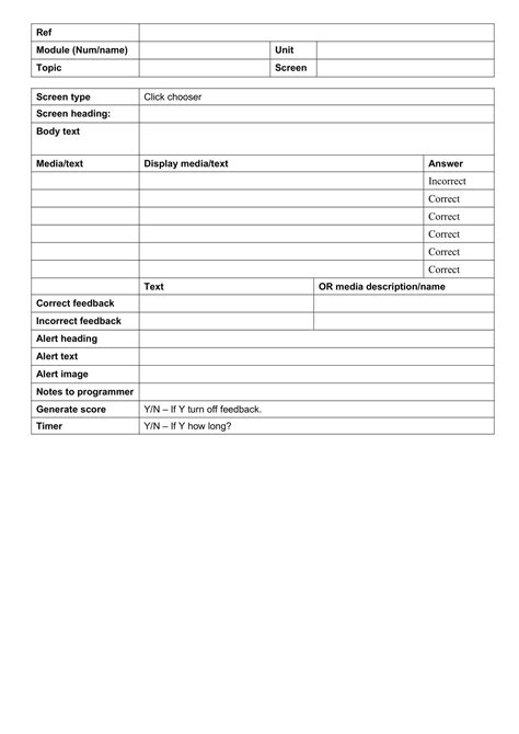 Image result for Free Printable Storyboard Example