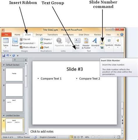 How to Add Slide Numbers On PowerPoint 的图像结果