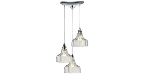 Elk Lighting 46018/3 Danica 3 Light 10" Wide Multi Light Pendant with ...