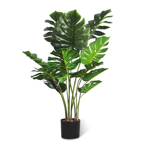 Buy Artificial Faux Tree-Monstera Deliciosa Fake Plant - Floor Silk ...