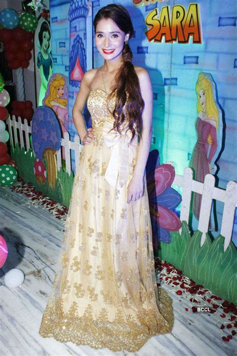Bollywood actor Ajaz Khan attends Sara Khan's birthday party