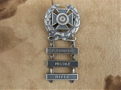 Army Bars And Badges Army Sharpshooter Marksmanship Badge With RIFLE ...